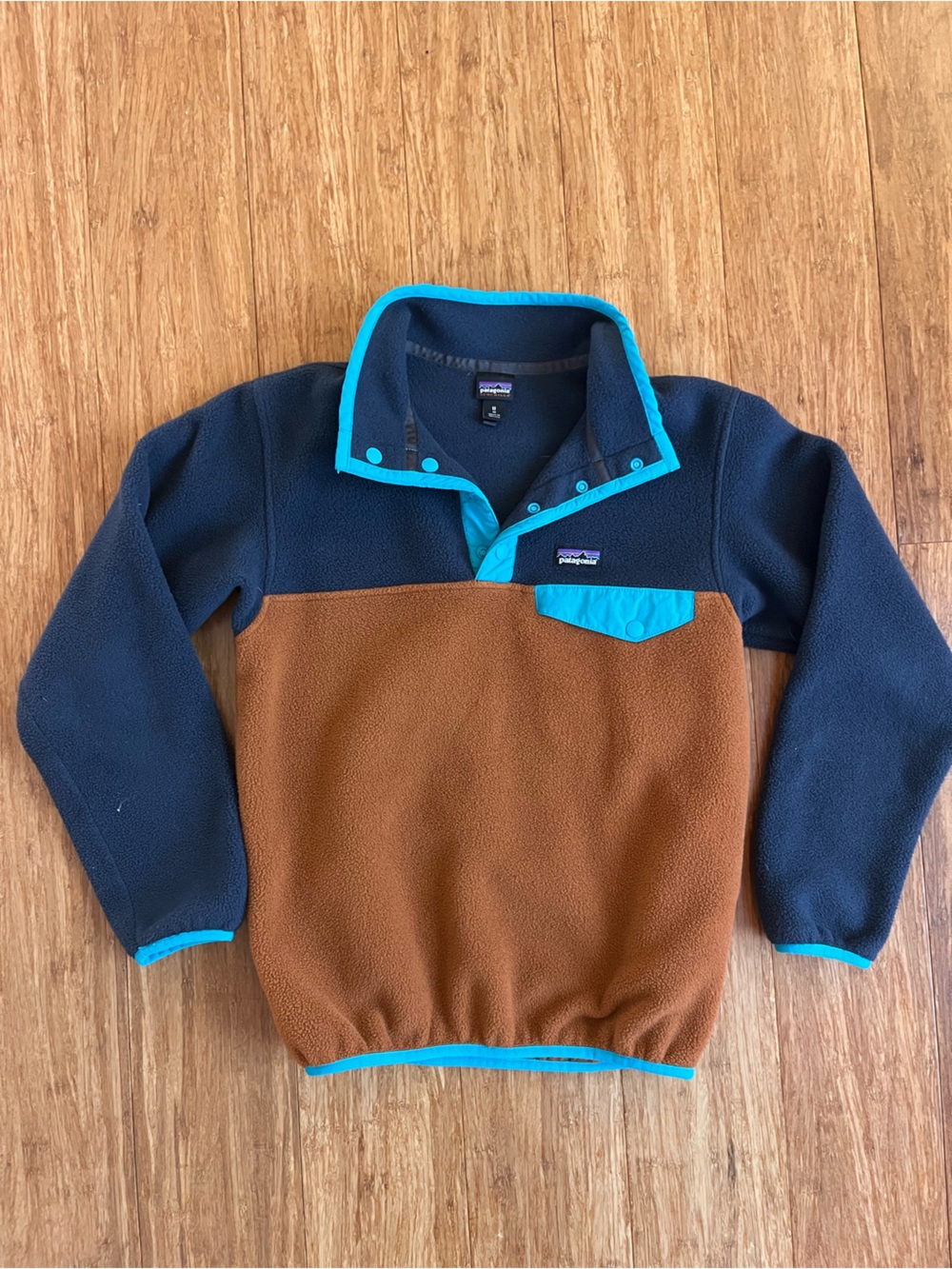 Patagonia Kids Medium 10 Synchilla Snap Pullover Fleece